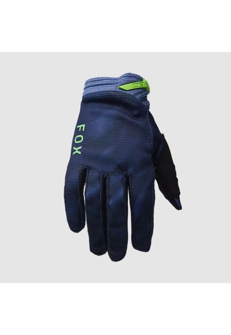 Guantes Moto Niño 180 Taunt Azul Marino Fox-0