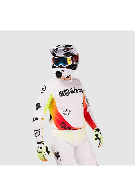 Polera Moto 180 Hello Future Blanco Fox-2