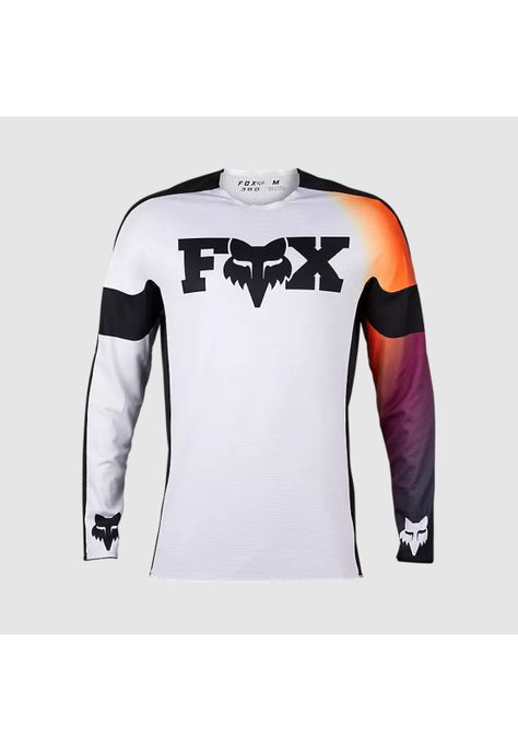 Polera Moto 360 Streak Blanco Fox-0