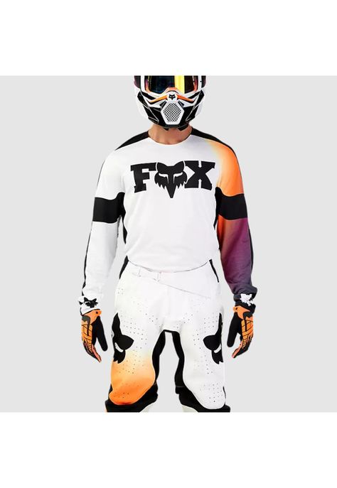 Polera Moto 360 Streak Blanco Fox-1