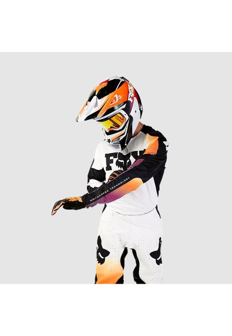 Polera Moto 360 Streak Blanco Fox-3