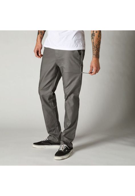 Pantalon Lifestyle Essex Stretch Gris Fox-2