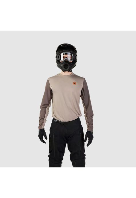 Polera Moto Ranger Offroad Cafe Claro Fox-1