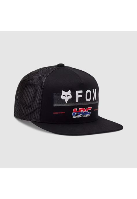 Gorro Jockey Lifestyle Fox X Honda Snapback Negro Fox-0