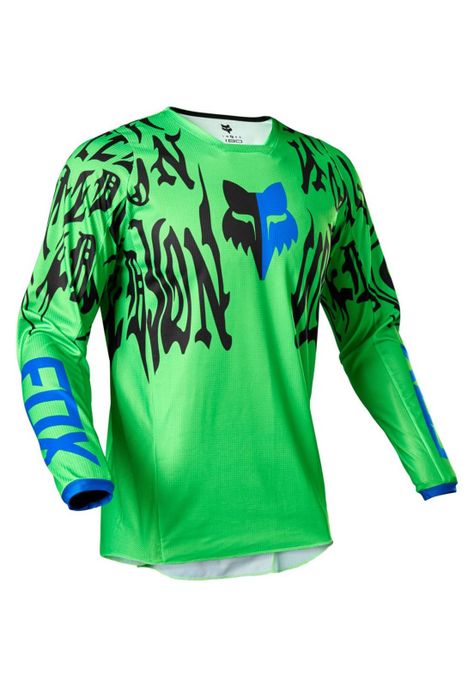 Polera Moto 180 Peril Verde Fox-0