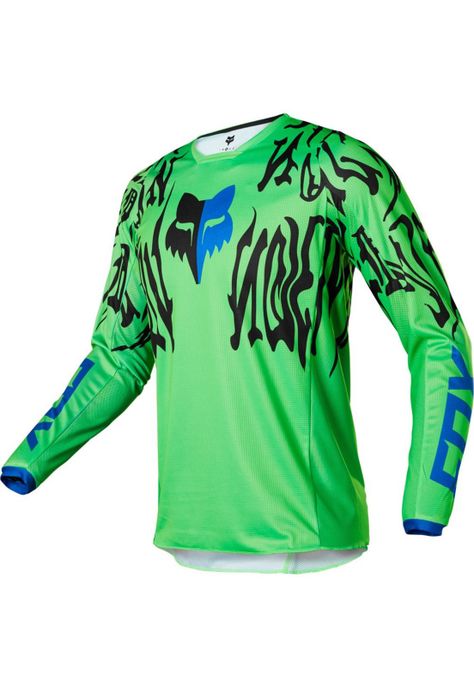 Polera Moto 180 Peril Verde Fox-1