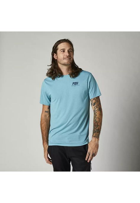 Polera Lifestyle Thread Lightly Celeste Fox-2