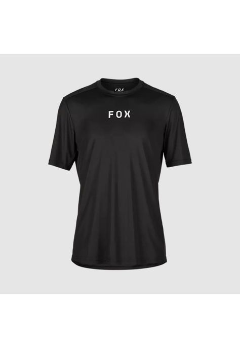 Polera Bicicleta Ranger Moth Negro/Blanco Fox-0