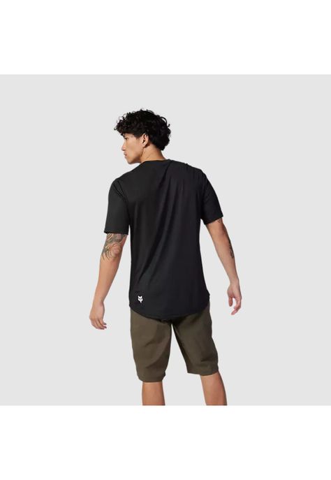 Polera Bicicleta Ranger Moth Negro/Blanco Fox-3
