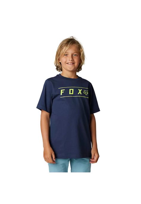 Polera Lifestyle Niño Pinnacle Azul Fox-0