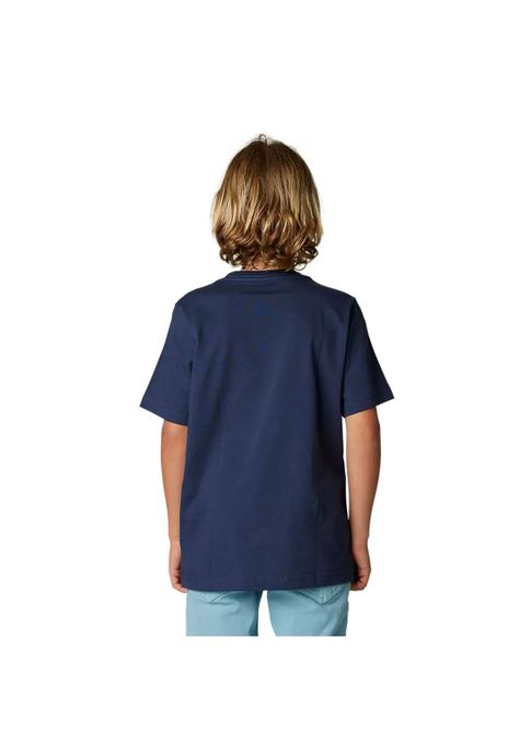 Polera Lifestyle Niño Pinnacle Azul Fox-2
