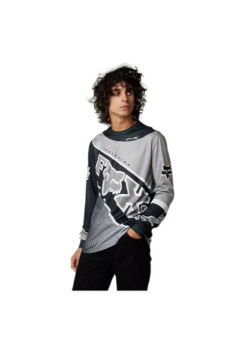 Polera Lifestyle Manga Larga Burm Negro Fox-0