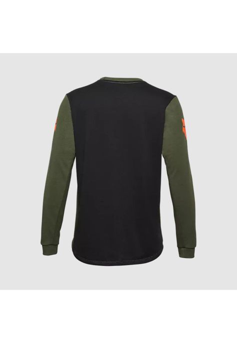 Polera Bicicleta Niño Ranger Aviation drirelease® Manga Larga Verde Fox-1