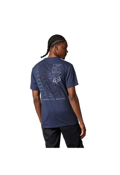 Polera Lifestyle Big Influence Drirelease® Azul Fox-2