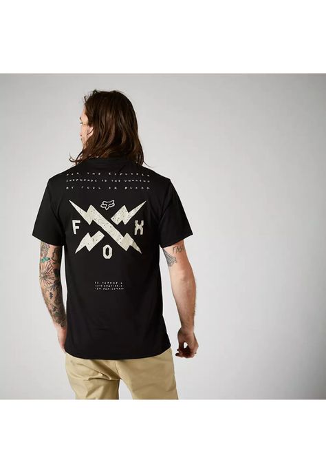 Polera Lifestyle Calibrated Negro Fox-1