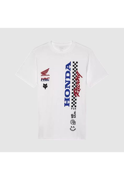 Polera Lifestyle Honda Blanco Fox-0