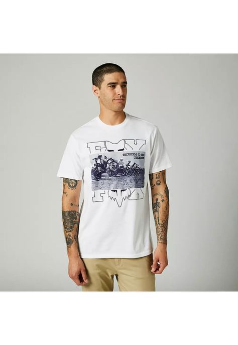 Polera Lifestyle Head Splitter Blanco Fox-0