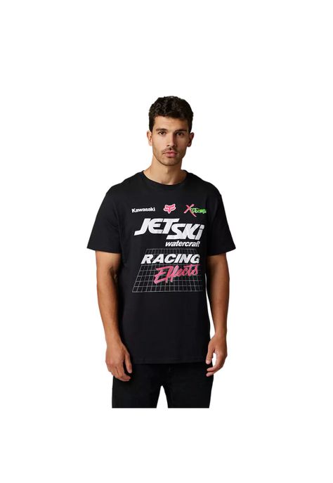 Polera Lifestyle Kawasaki Wet 'N' Wild Negro Fox-0