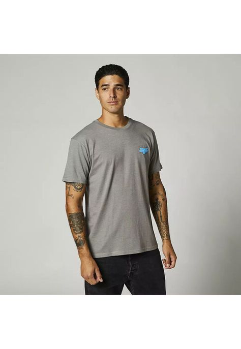 Polera Lifestyle Premium Brushed Gris Fox-0