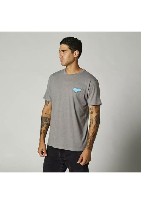 Polera Lifestyle Premium Brushed Gris Fox-2