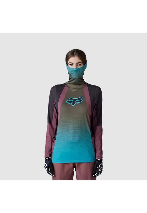 Polera Moto Mujer Ranger Drive Krux SXS Con Cuello Café Fox-0