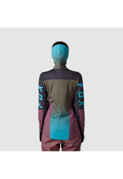 Polera Moto Mujer Ranger Drive Krux SXS Con Cuello Café Fox-1