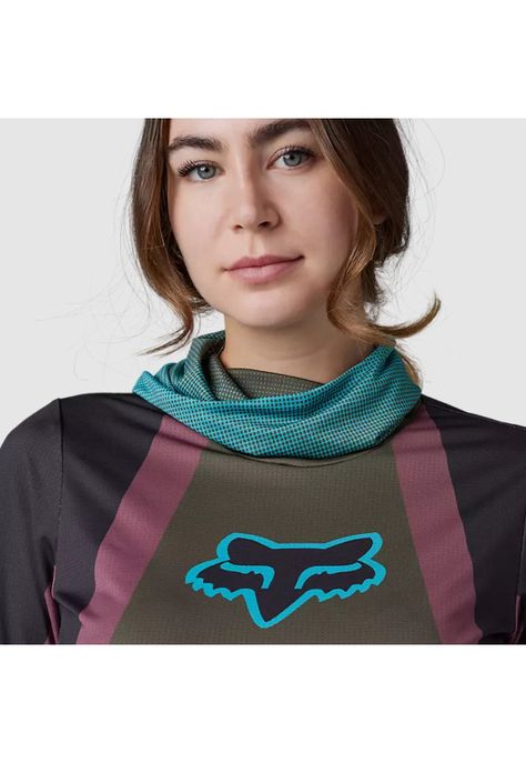Polera Moto Mujer Ranger Drive Krux SXS Con Cuello Café Fox-2