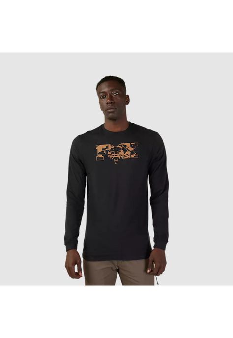 Polera Lifestyle Cienega Manga Larga Negro Fox-0