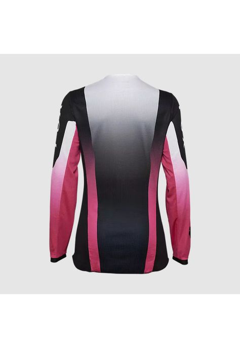 Polera Moto Mujer 180 Lean Negro/Rosado Fox-1