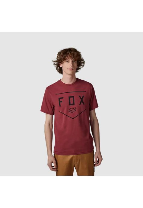 Polera Lifestyle Shield Rojo Fox -0