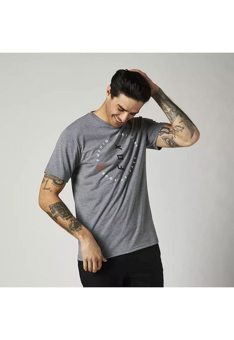 Polera Lifetsyle Clean Up Gris Fox-0
