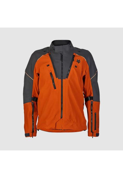 Chaqueta Moto Defend GORE-TEX ADV Impermeable Naranjo Fox-0