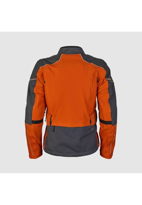 Chaqueta Moto Defend GORE-TEX ADV Impermeable Naranjo Fox-1