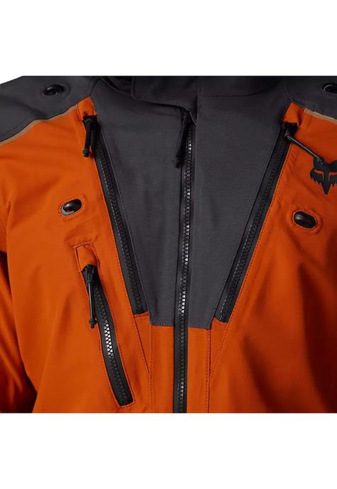 Chaqueta Moto Defend GORE-TEX ADV Impermeable Naranjo Fox-4