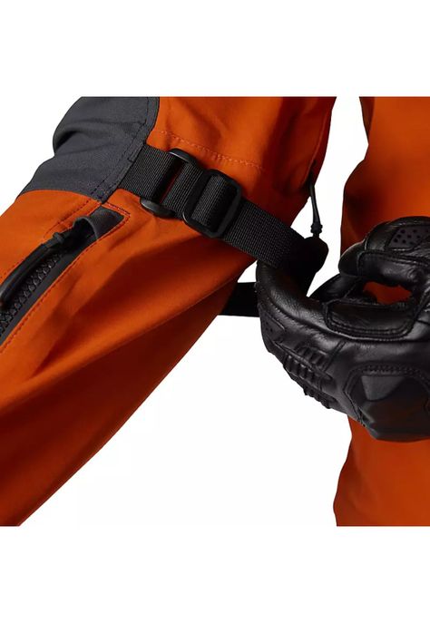 Chaqueta Moto Defend GORE-TEX ADV Impermeable Naranjo Fox-8