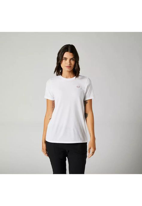 Polera Lifestyle Mujer Replical Blanco Fox-0