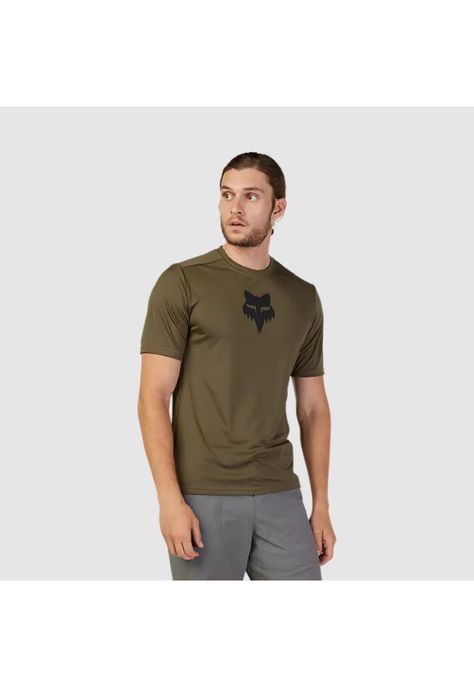 Polera Bicicleta Ranger Lab Head Verde Oliva Fox-1