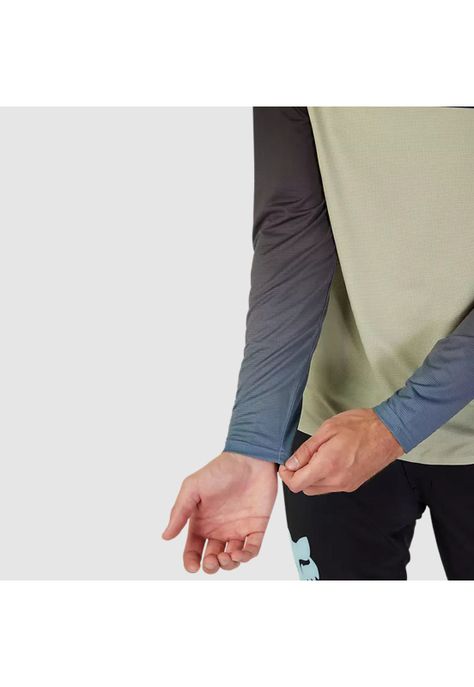 Polera Bicicleta Flexair Arcadia Manga Larga Crema Fox-2