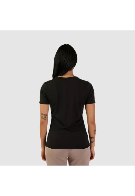 Polera Lifestyle Mujer Absolute Negro/Blanco Fox-1