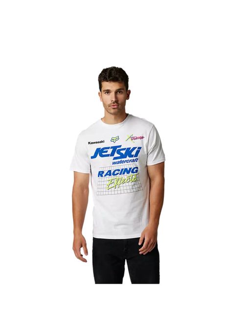 Polera Lifestyle Kawasaki Wet 'N' Wild Blanco Fox-0