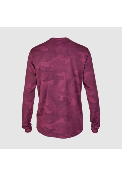 Polera Bicicleta Ranger TruDri™ Manga Larga Morado Camo Fox-1