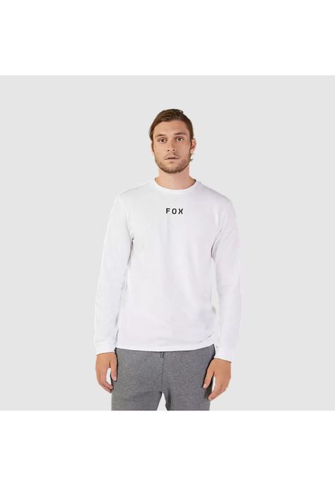 Polera Lifestyle Flora Premium Manga Larga Blanco Fox-0