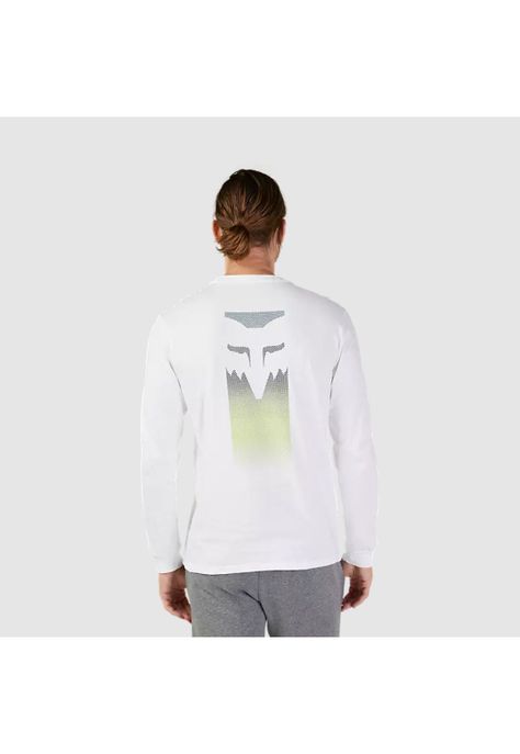 Polera Lifestyle Flora Premium Manga Larga Blanco Fox-2
