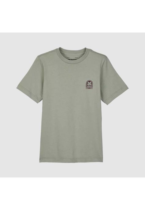 Polera Lifestyle Niño Exploration Gris Fox-0