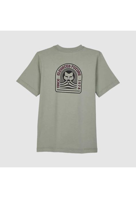Polera Lifestyle Niño Exploration Gris Fox-1