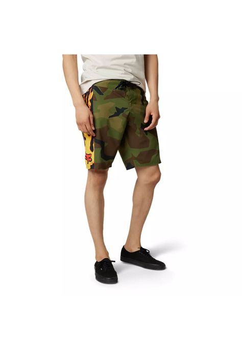 Traje de Baño Lifestyle Parkerboss 20" Camo Verde Fox-0
