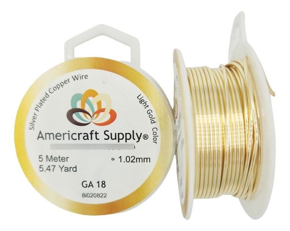 Alambre Para Bisuteria Americraft Supply Calibre 18 - 5mts-0