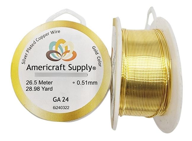 Alambre Para Bisutería Americraft Supply Calibre 24-0
