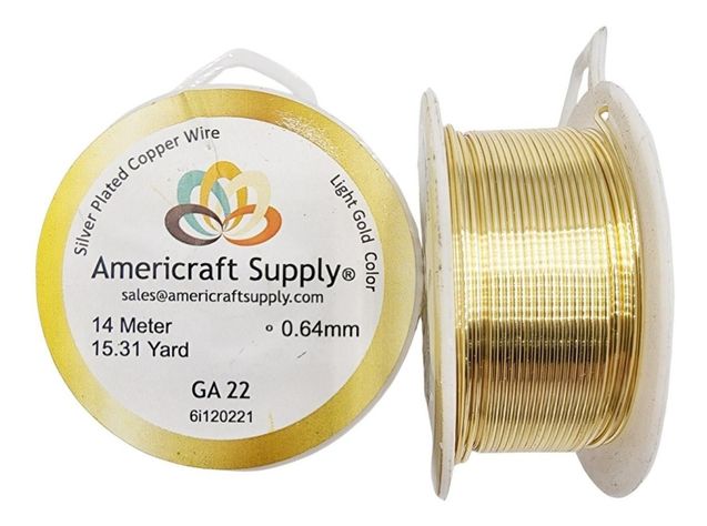 Alambre Para Bisutería Americraft Supply Calibre 22-0