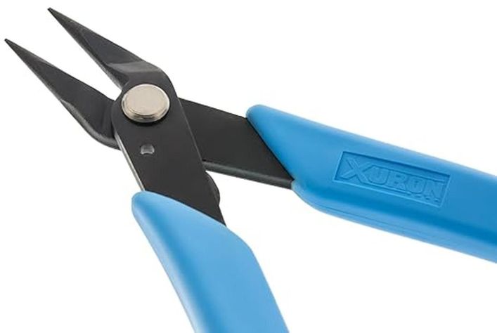 Pinza redonda eliptica ultrafina de precisión Xuron PL488-2